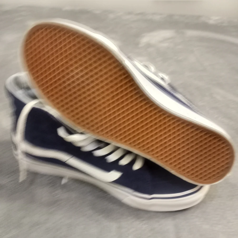 Vans Men's Blue and White High-Top Sneakers Size 7 - Picture 4 of 9